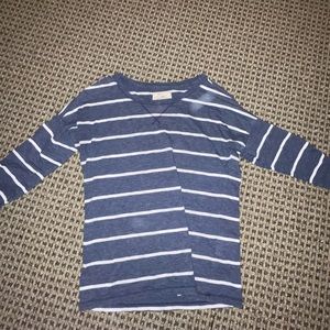 Striped Blue Hollister Top